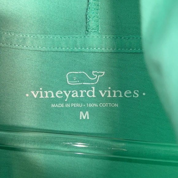 Vineyard Vines Men’s Hooded Long Sleeve Pullover Seafoam Green Shirt - Picture 5 of 8